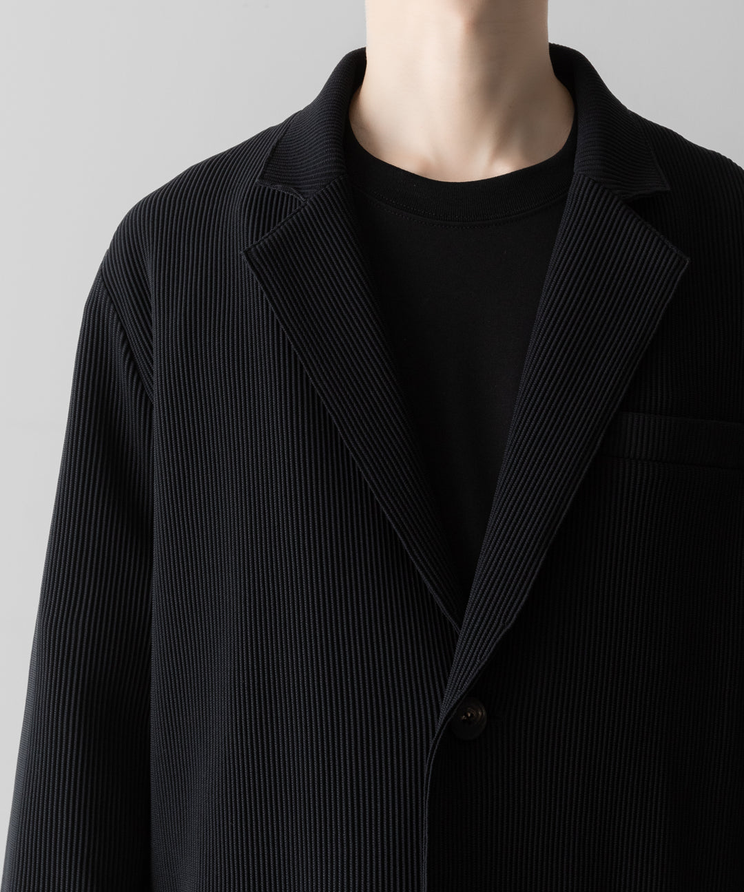 ssstein(シュタイン)のGRADATION PLEATS SINGLE BREASTED JACKET - BLACKの公式通販サイトsession福岡セレクトショップ