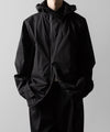 【ssstein】WEATHER PROTECTION HOODED JACKET - BLACK