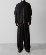 画像をギャラリービューアに読み込む, Exclusive【 VEIN 】SHAGGY KNIT DRIVERS JACKET - BLACK
