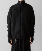 画像をギャラリービューアに読み込む, Exclusive【 VEIN 】SHAGGY KNIT DRIVERS JACKET - BLACK
