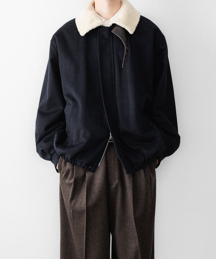 ssstein(シュタイン)のMOUTON COLLAR WOOL CASHMERE PADDED JACKET - DARK NAVYの公式通販サイトsession福岡セレクトショップ
