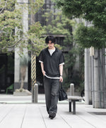 画像をギャラリービューアに読み込む, ssstein(シュタイン)のPE/RAMIE KNIT SS SKIPPER - BLACKの公式通販サイトsession福岡セレクトショップ
