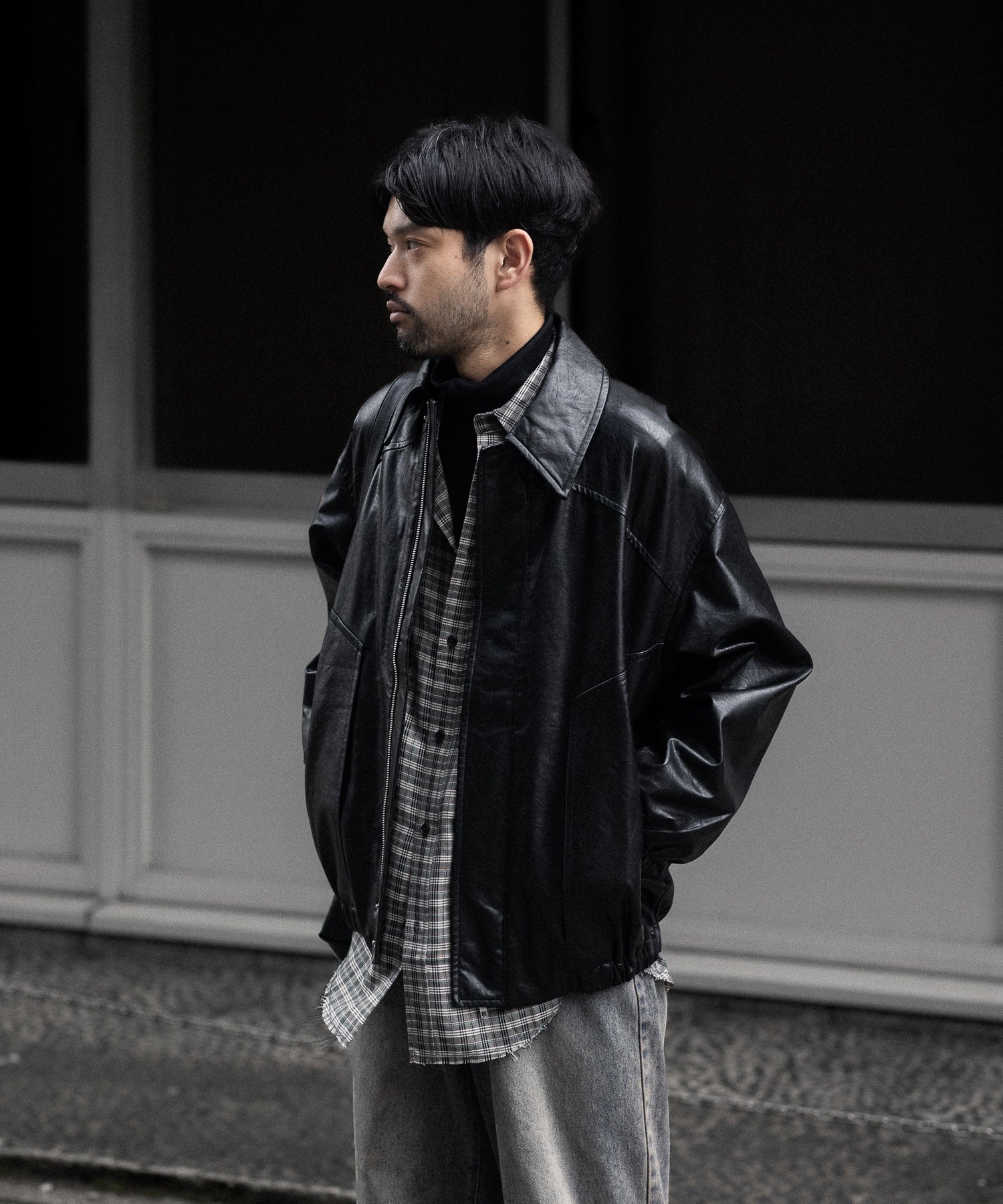 CODA -コーダのBLACK SYNTHETIC LEATHER CLUB JACKETのBLACK公式通販サイトsession福岡セレクトショップ