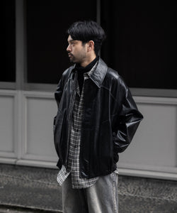 CODA / コーダ】BLACK SYNTHETIC LEATHER CLUB JACKET - BLACK | 公式