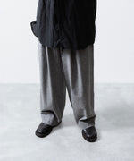 画像をギャラリービューアに読み込む, ssstein(シュタイン)のW/CA BEAVER EASY WIDE TROUSERS - GREYの公式通販サイトsession福岡セレクトショップ
