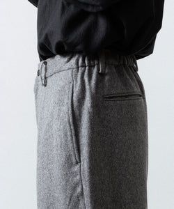 ssstein / シュタイン】W/CA BEAVER EASY WIDE TROUSERS - GREY | 公式