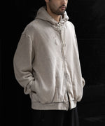 画像をギャラリービューアに読み込む, VEIN ヴェインのCO SWEAT DISTRESSED ZIP UP HOODIE - X.GRAYの公式通販サイトsession福岡セレクトショップ
