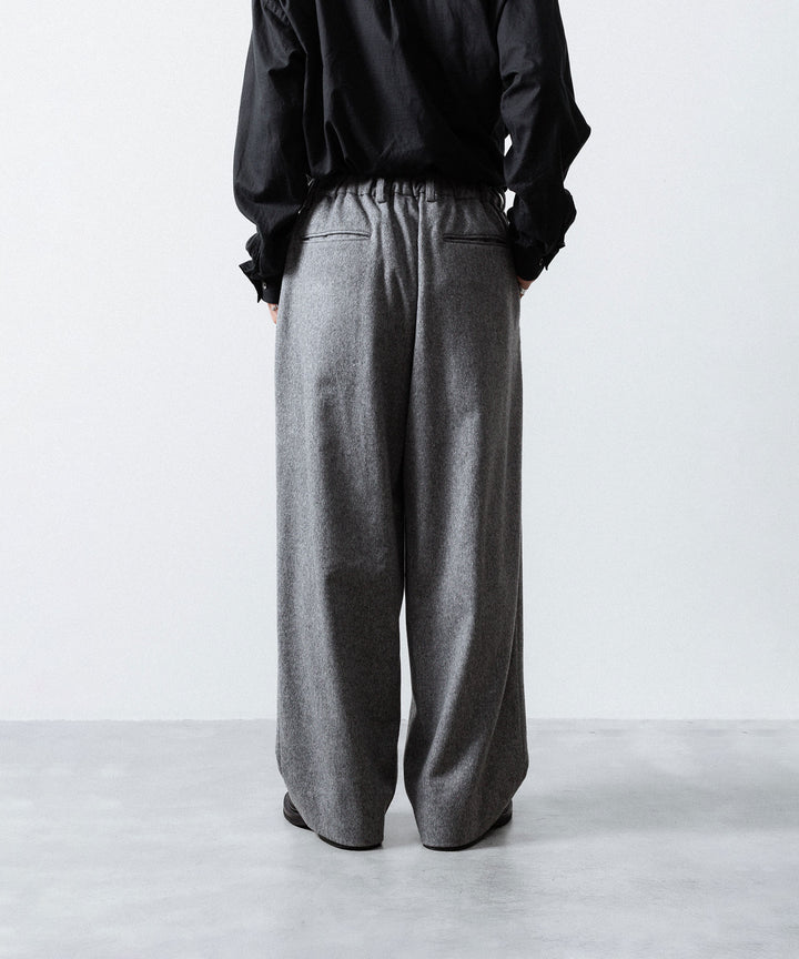 ssstein(シュタイン)のW/CA BEAVER EASY WIDE TROUSERS - GREYの公式通販サイトsession福岡セレクトショップ