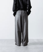 画像をギャラリービューアに読み込む, ssstein(シュタイン)のW/CA BEAVER EASY WIDE TROUSERS - GREYの公式通販サイトsession福岡セレクトショップ
