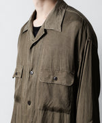 画像をギャラリービューアに読み込む, ANTHEM A-アンセムエーのPIGMENT CUPRO OPEN COLLAR SHIRTのKHAKI 公式通販サイトsession福岡セレクトショップ
