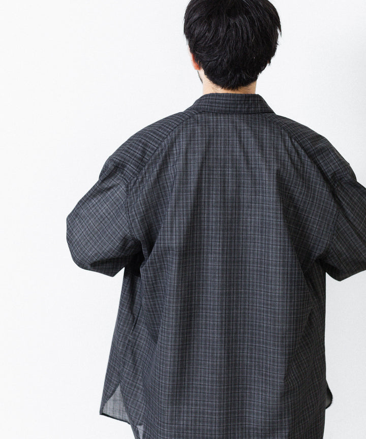 phebus- フィーバスのWOOL POLY TROPICAL SHIRTのDARK CHECK公式通販サイトsession福岡セレクトショップ