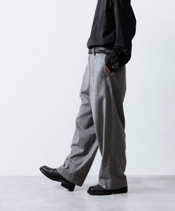 ssstein / シュタイン】W/CA BEAVER EASY WIDE TROUSERS - GREY | 公式