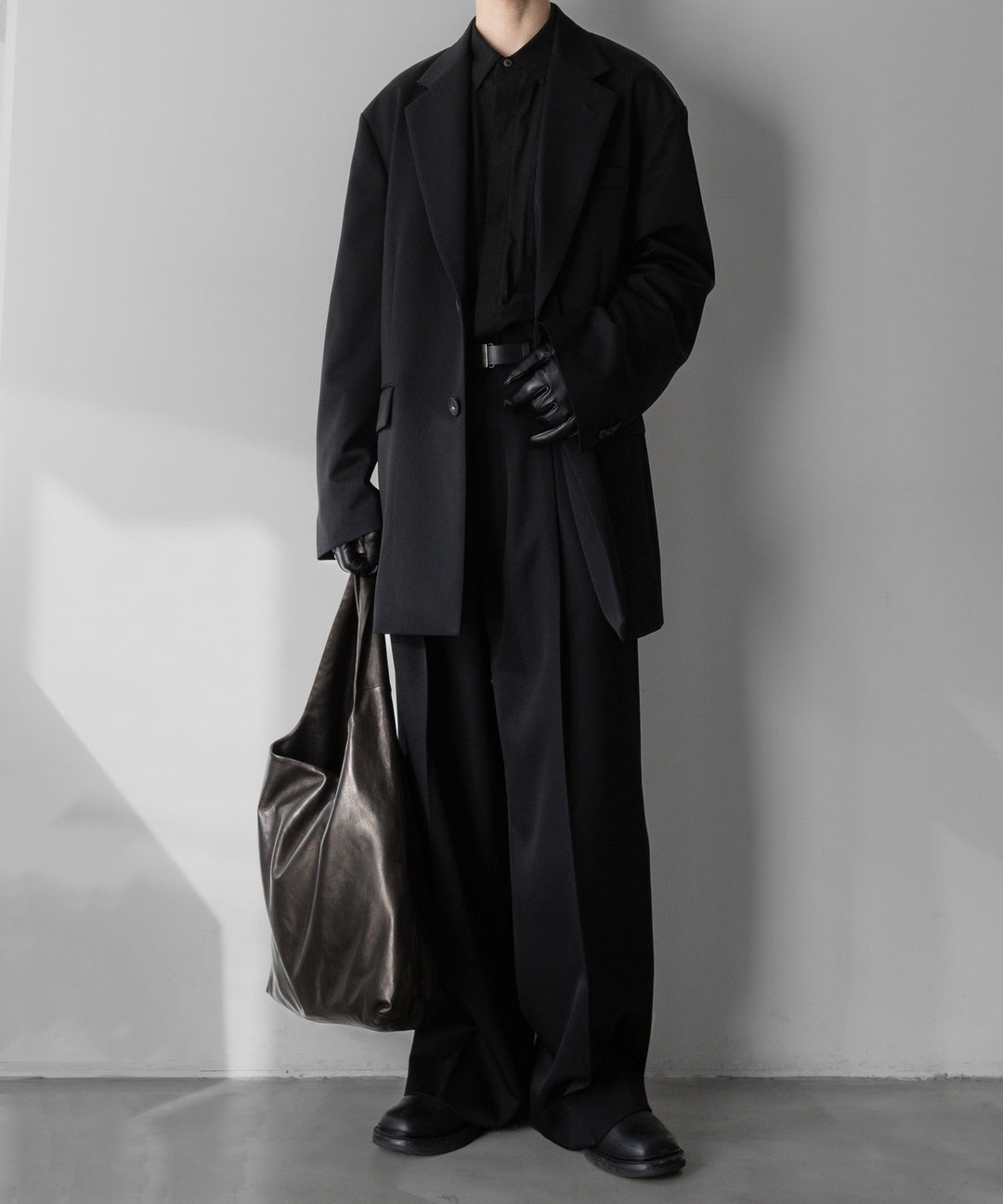 stein(シュタイン)の24SSコレクションOVERSIZED SINGLE BREASTED LONG JACKETのBLACK sessionセッション福岡セレクトショップ 公式通販サイト