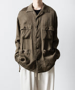 画像をギャラリービューアに読み込む, ANTHEM A-アンセムエーのPIGMENT CUPRO OPEN COLLAR SHIRTのKHAKI 公式通販サイトsession福岡セレクトショップ
