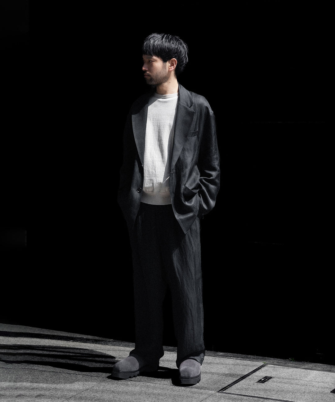 ssstein(シュタイン)のVIS/LI BRIGHT TWILL SINGLE BREASTED JACKET - DARK CHARCOALの公式通販サイトsession福岡セレクトショップ