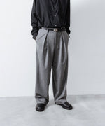 画像をギャラリービューアに読み込む, ssstein(シュタイン)のW/CA BEAVER EASY WIDE TROUSERS - GREYの公式通販サイトsession福岡セレクトショップ
