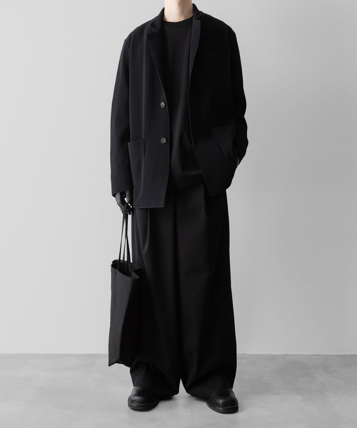 ssstein(シュタイン)のGRADATION PLEATS SINGLE BREASTED JACKET - BLACKの公式通販サイトsession福岡セレクトショップ