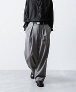 画像をギャラリービューアに読み込む, ssstein(シュタイン)のW/CA BEAVER EASY WIDE TROUSERS - GREYの公式通販サイトsession福岡セレクトショップ
