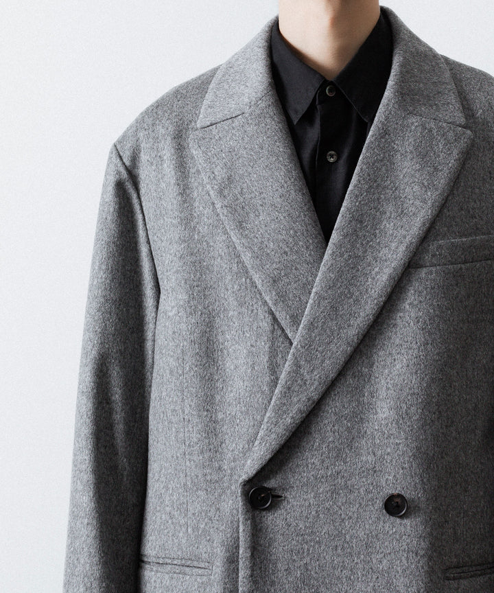 ssstein(シュタイン)のW/CA BEAVER BACK SLASH PEAK LAPEL JACKET - GREYの公式通販サイトsession福岡セレクトショップ
