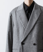 画像をギャラリービューアに読み込む, ssstein(シュタイン)のW/CA BEAVER BACK SLASH PEAK LAPEL JACKET - GREYの公式通販サイトsession福岡セレクトショップ
