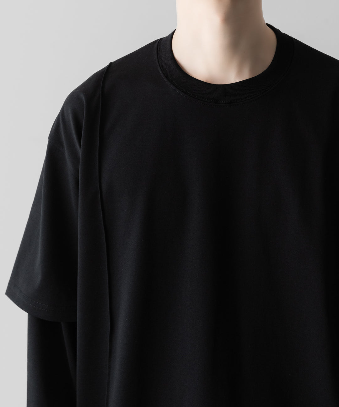 ssstein(シュタイン)のOVERSIZED LAYERED SLEEVE TEE - BLACKの公式通販サイトsession福岡セレクトショップ