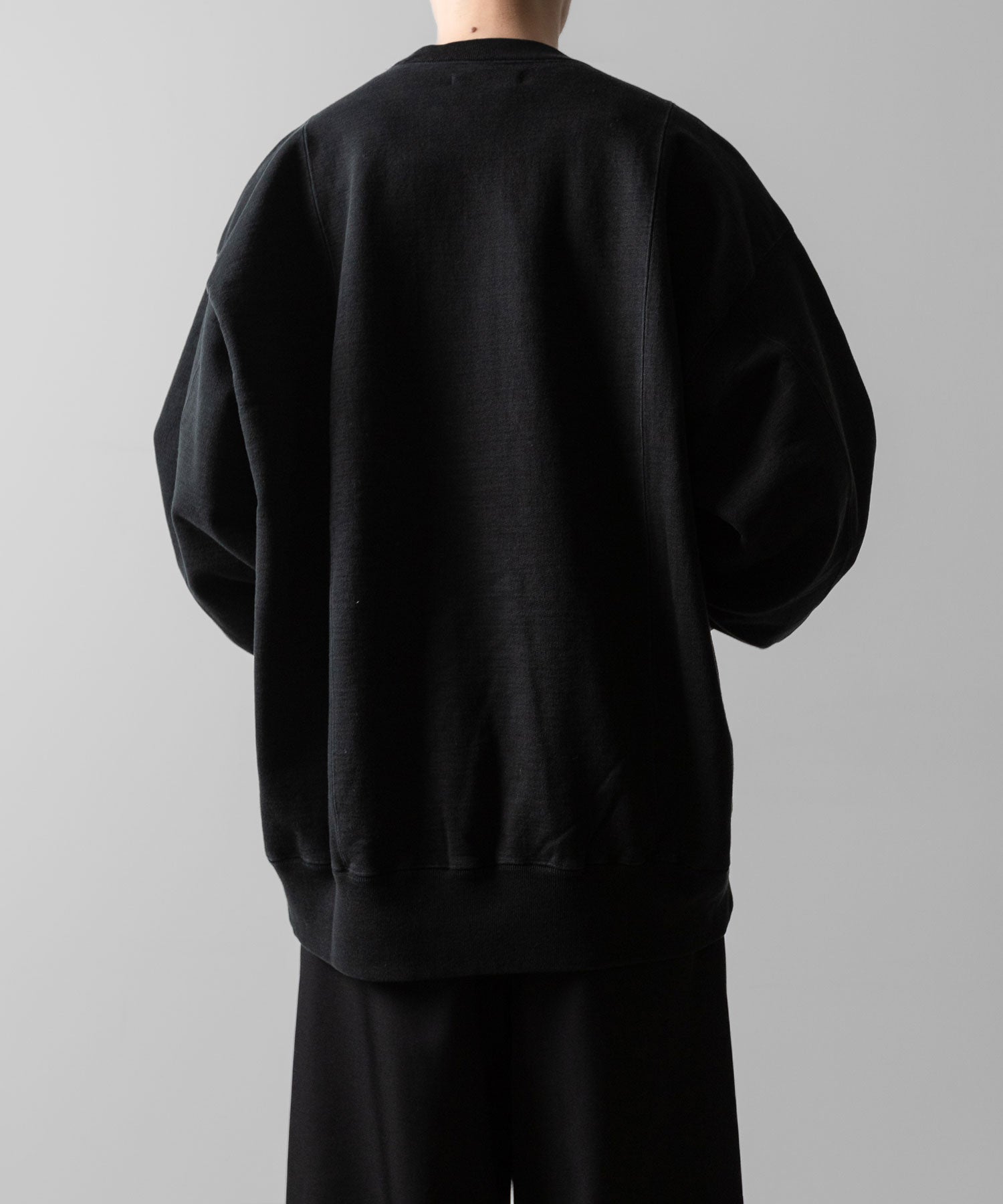 ssstein(シュタイン)のUNTWISTED YARN FADE SWEAT LS - BLACKの公式通販サイトsession福岡セレクトショップ