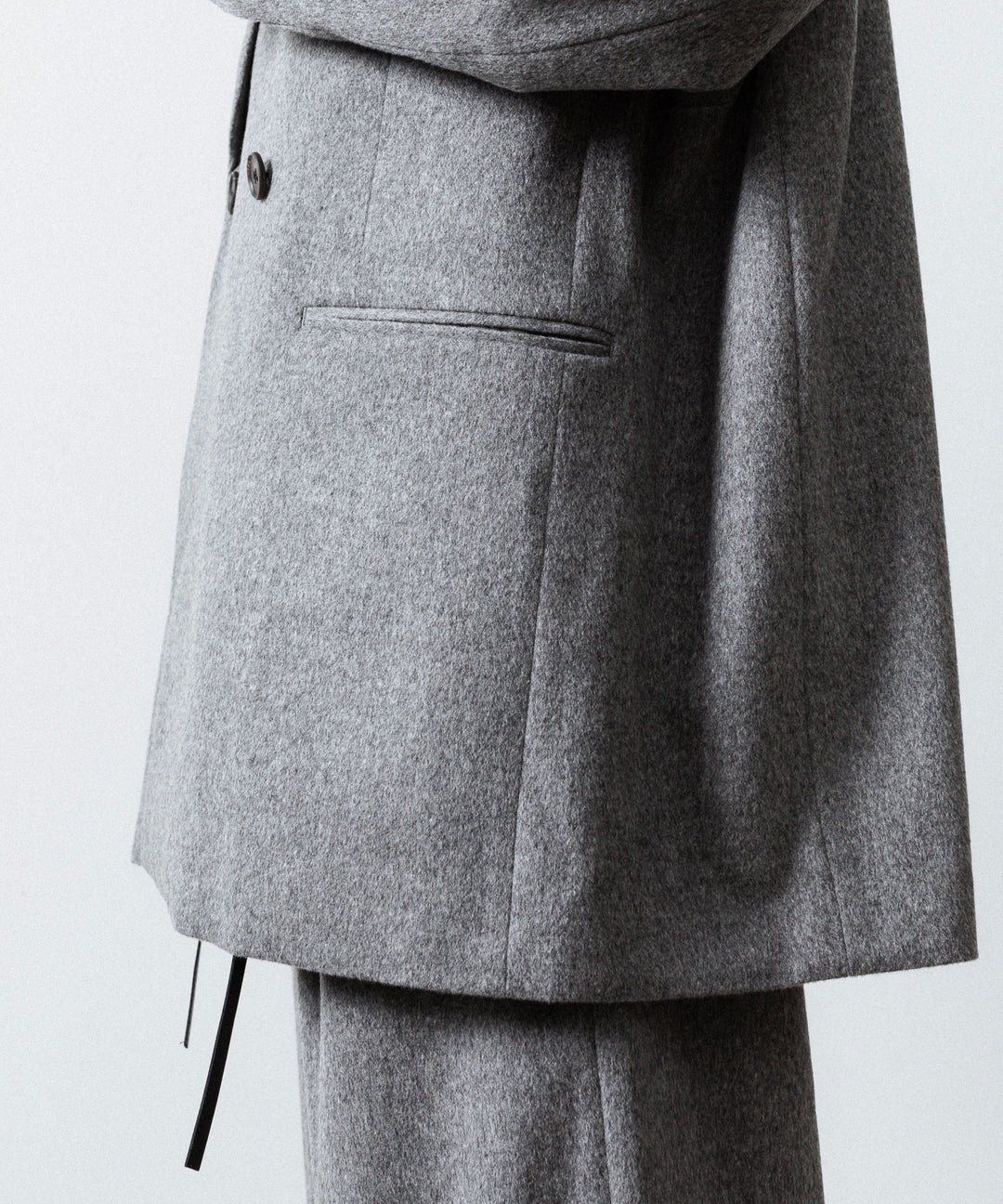 ssstein(シュタイン)のW/CA BEAVER BACK SLASH PEAK LAPEL JACKET - GREYの公式通販サイトsession福岡セレクトショップ