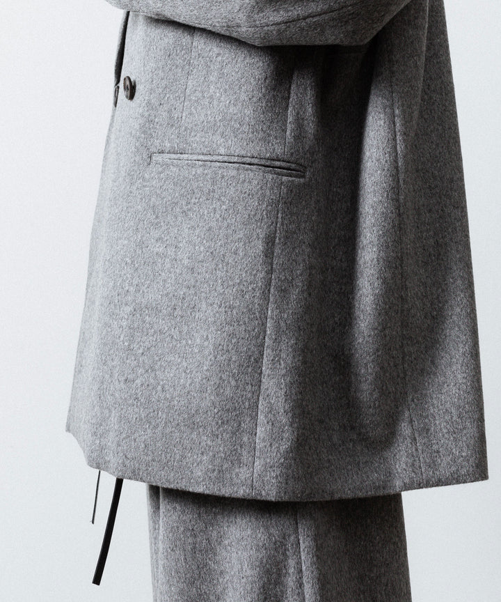 ssstein(シュタイン)のW/CA BEAVER BACK SLASH PEAK LAPEL JACKET - GREYの公式通販サイトsession福岡セレクトショップ
