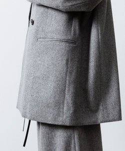 ssstein / シュタイン】W/CA BEAVER BACK SLASH PEAK LAPEL JACKET