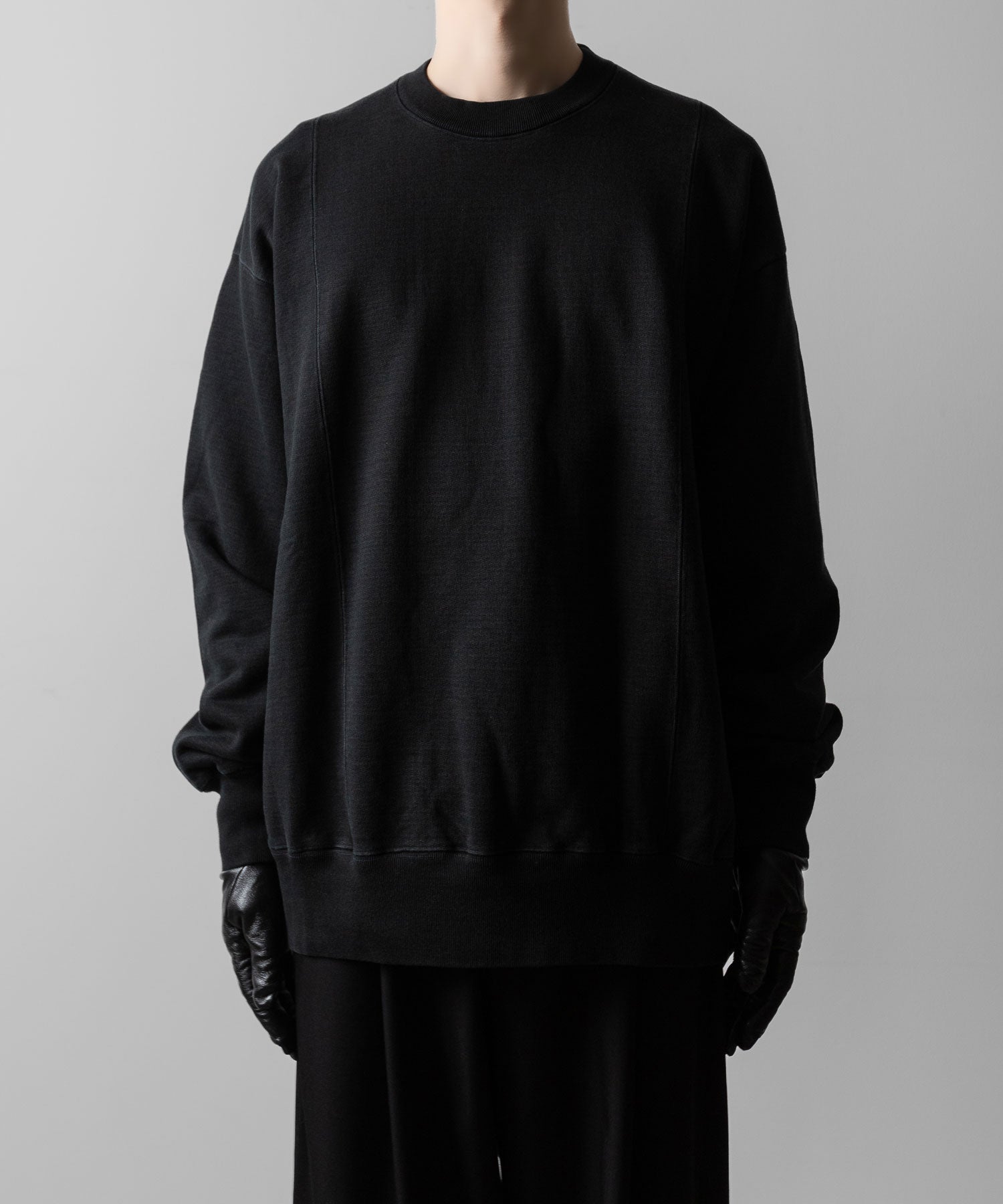 ssstein(シュタイン)のUNTWISTED YARN FADE SWEAT LS - BLACKの公式通販サイトsession福岡セレクトショップ