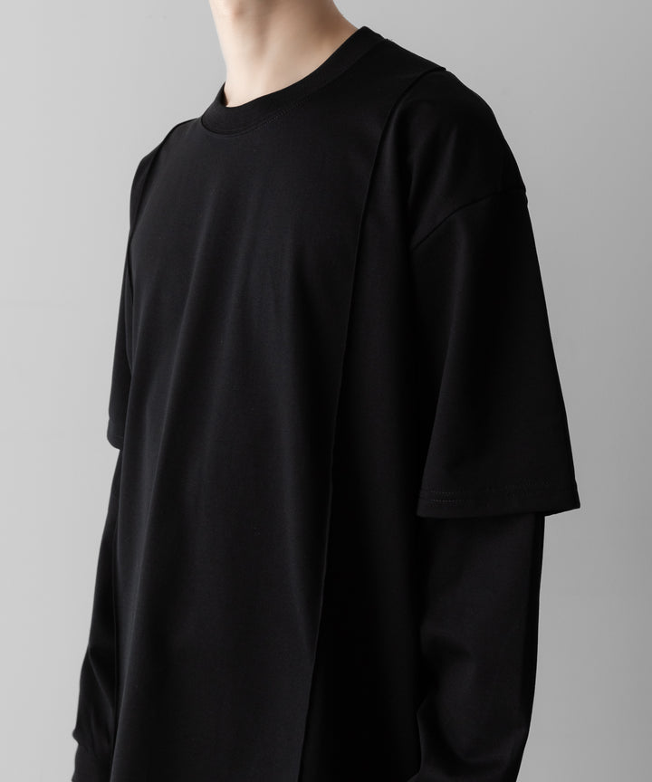 ssstein(シュタイン)のOVERSIZED LAYERED SLEEVE TEE - BLACKの公式通販サイトsession福岡セレクトショップ