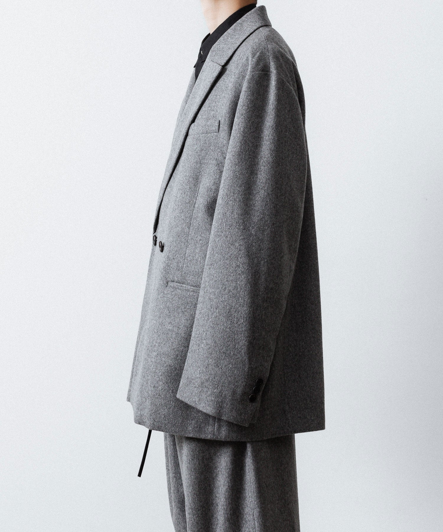 ssstein(シュタイン)のW/CA BEAVER BACK SLASH PEAK LAPEL JACKET - GREYの公式通販サイトsession福岡セレクトショップ