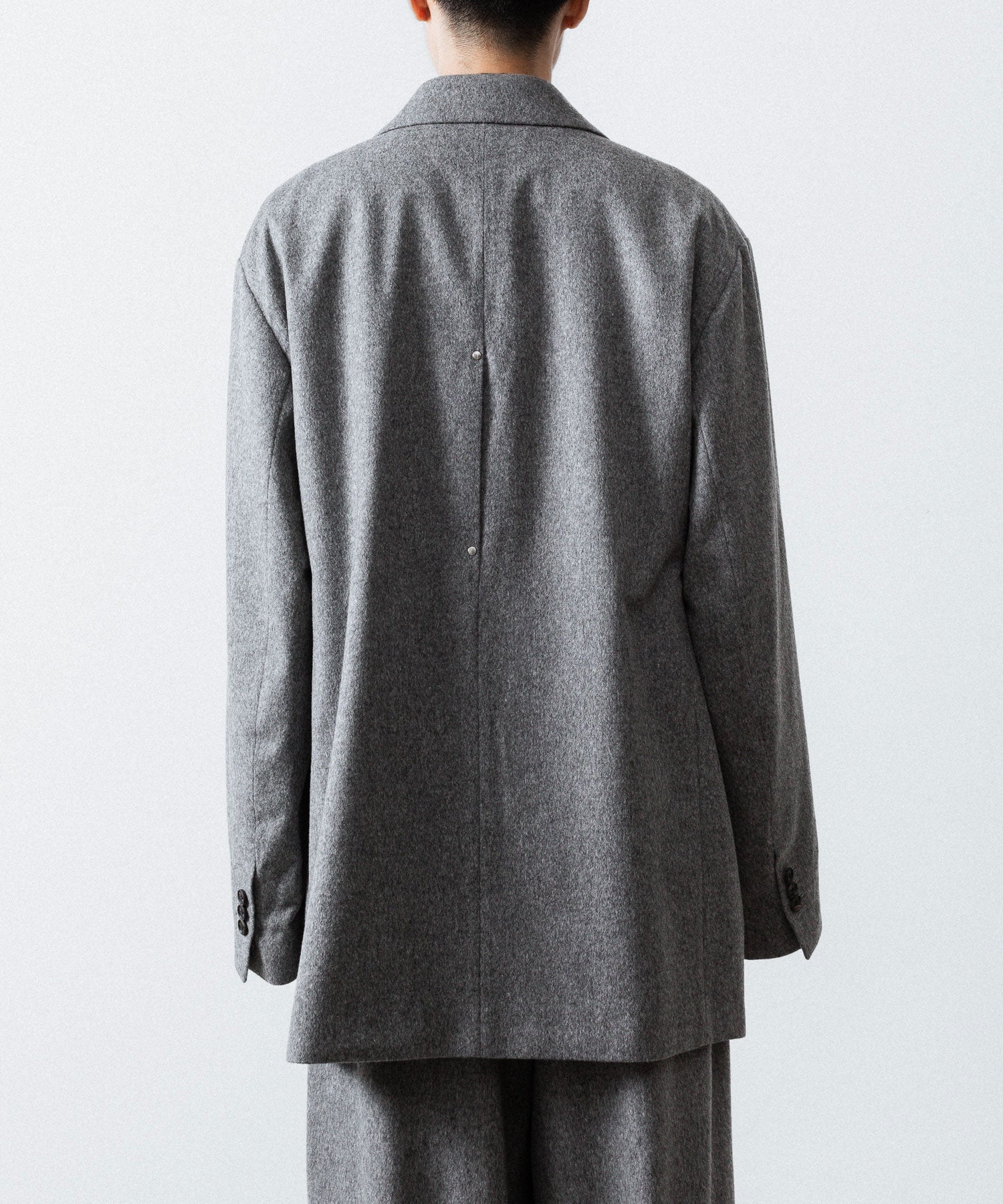 ssstein(シュタイン)のW/CA BEAVER BACK SLASH PEAK LAPEL JACKET - GREYの公式通販サイトsession福岡セレクトショップ