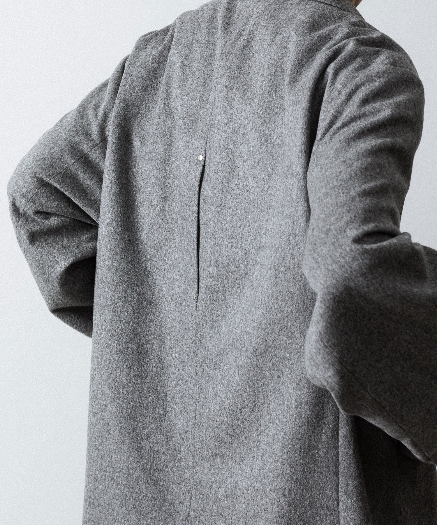 ssstein(シュタイン)のW/CA BEAVER BACK SLASH PEAK LAPEL JACKET - GREYの公式通販サイトsession福岡セレクトショップ