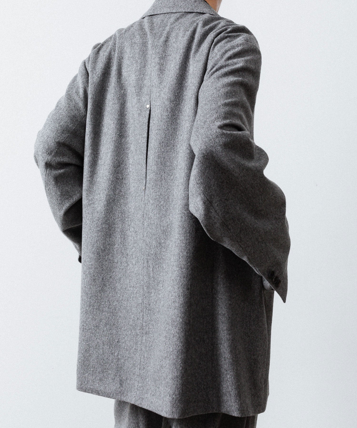 ssstein(シュタイン)のW/CA BEAVER BACK SLASH PEAK LAPEL JACKET - GREYの公式通販サイトsession福岡セレクトショップ