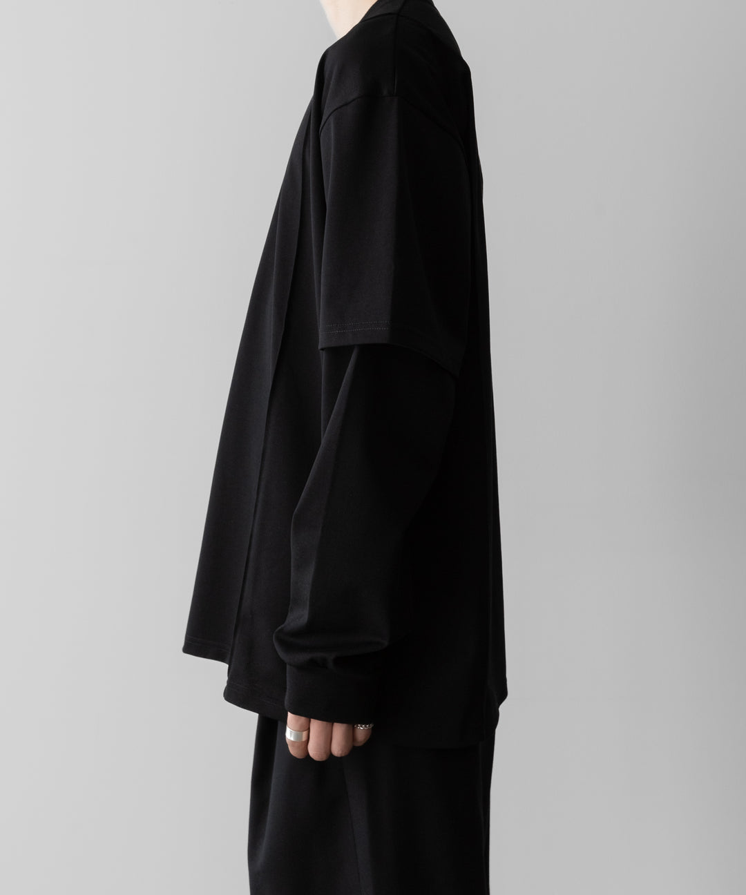 ssstein(シュタイン)のOVERSIZED LAYERED SLEEVE TEE - BLACKの公式通販サイトsession福岡セレクトショップ