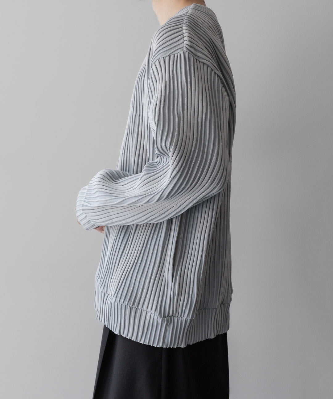 ssstein シュタインのOBLIQUE PATTERNED KNIT CARDIGANのGREY公式通販サイトsession福岡セレクトショップ