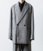画像をギャラリービューアに読み込む, ssstein(シュタイン)のW/CA BEAVER BACK SLASH PEAK LAPEL JACKET - GREYの公式通販サイトsession福岡セレクトショップ
