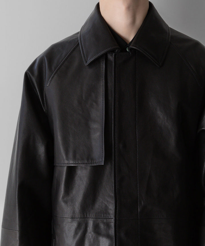 【stein】シュタイン 24ss LEATHER HALF COAT - BLACK sessionセッション福岡セレクトショップ 公式通販サイト
