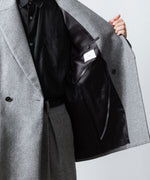 画像をギャラリービューアに読み込む, ssstein(シュタイン)のW/CA BEAVER BACK SLASH PEAK LAPEL JACKET - GREYの公式通販サイトsession福岡セレクトショップ
