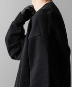 画像をギャラリービューアに読み込む, ssstein(シュタイン)のUNTWISTED YARN FADE SWEAT LS - BLACKの公式通販サイトsession福岡セレクトショップ
