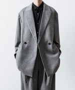 画像をギャラリービューアに読み込む, ssstein(シュタイン)のW/CA BEAVER BACK SLASH PEAK LAPEL JACKET - GREYの公式通販サイトsession福岡セレクトショップ
