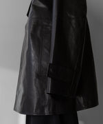 画像をギャラリービューアに読み込む, 【stein】シュタイン 24ss LEATHER HALF COAT - BLACK sessionセッション福岡セレクトショップ 公式通販サイト
