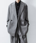 画像をギャラリービューアに読み込む, ssstein(シュタイン)のW/CA BEAVER BACK SLASH PEAK LAPEL JACKET - GREYの公式通販サイトsession福岡セレクトショップ
