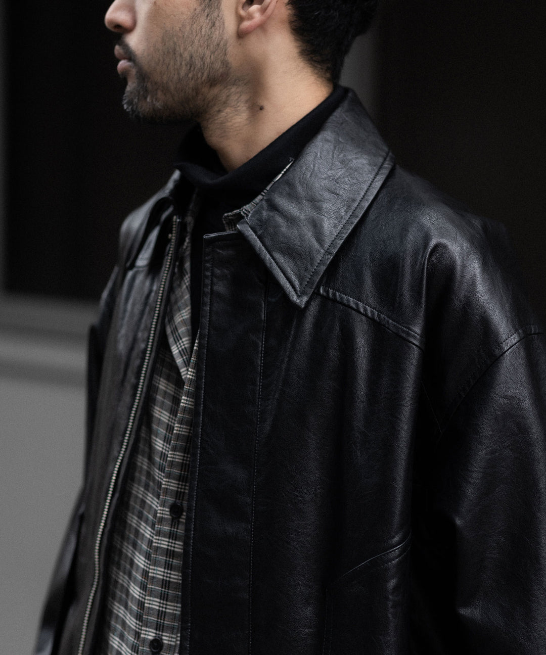 CODA -コーダのBLACK SYNTHETIC LEATHER CLUB JACKETのBLACK公式通販サイトsession福岡セレクトショップ