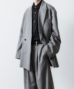 ssstein / シュタイン】W/CA BEAVER BACK SLASH PEAK LAPEL JACKET