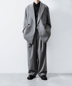旧ロゴssstein stein グレー カバーオール　ウール縮絨 ssstein - 【残りわずか】W/CA Beaver Zip Short Jacket | ACRMTSM