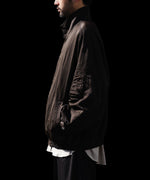 画像をギャラリービューアに読み込む, ssstein(シュタイン)のSHRUNK NYLON OVERSIZED FLIGHT JACKET - DARK BROWNの公式通販サイトsession福岡セレクトショップ
