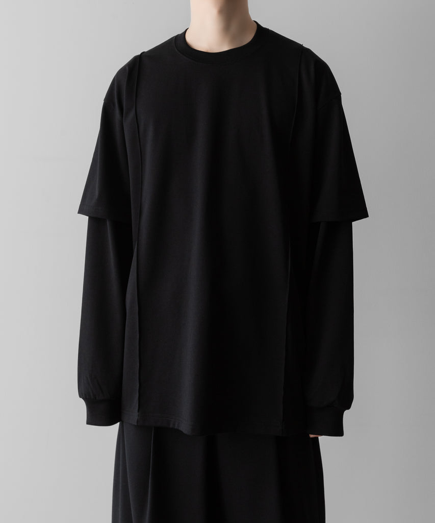 ssstein　OVERSIZED LAYERED SLEEVE TEE ssstein / シュタイン】OVERSIZED LAYERED SLEEVE TEE - BLACK | 公式
