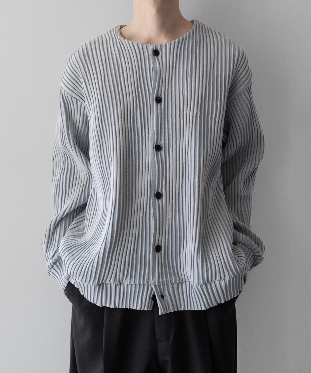 ssstein シュタインのOBLIQUE PATTERNED KNIT CARDIGANのGREY公式通販サイトsession福岡セレクトショップ